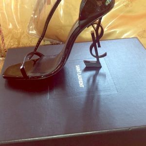 Saint Laurent opyum heel sandals sz 8 / eu 38